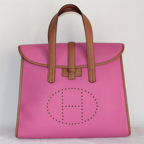 Best Hermes FeuDou Bag Peach 509095 - Click Image to Close